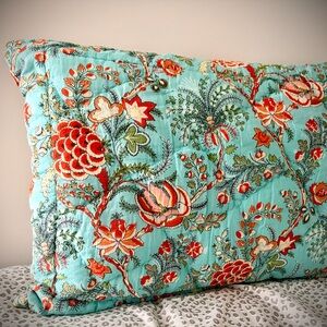 World Market Colorful Floral Patterned Pillowcase Sham!